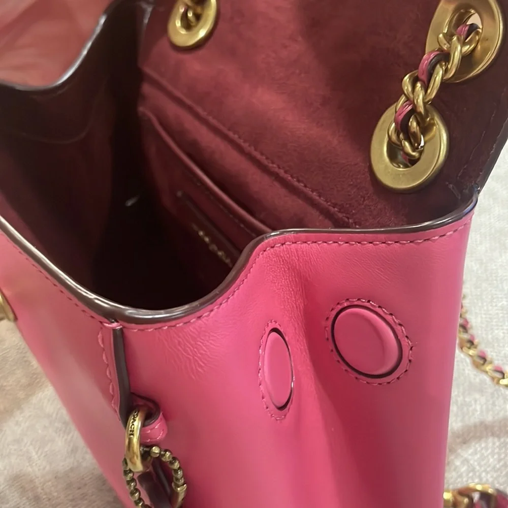 New! Coach Parker Leather Backpack - Picture 11 of 15